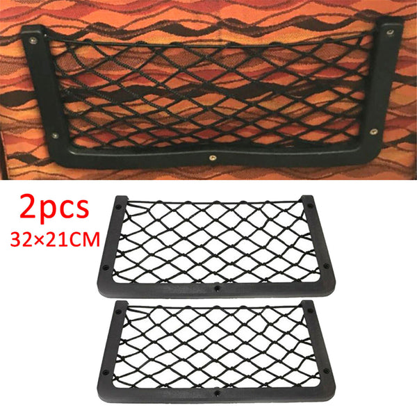 2PCS Large Storage Net Pocket For Camper Van Caravan Organiser Holder Tools New