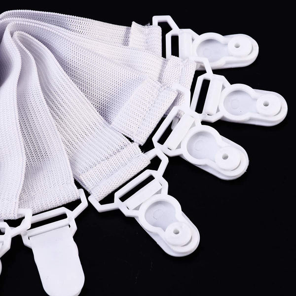Elastic Bed Mattress Sheet Straps Clips Grippers Fastener Suspender Strip