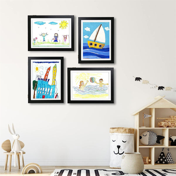 Kids Art Frames Children Art Projects Wooden Artwork Display 150 Pictures Hold A