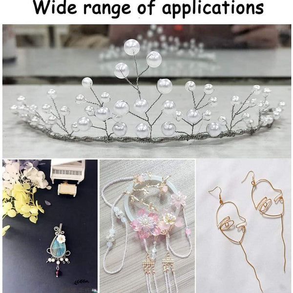 2 Rolls Beading Wire Jewelry Making Wire Handmade Craft Cord String DIY Jewelry