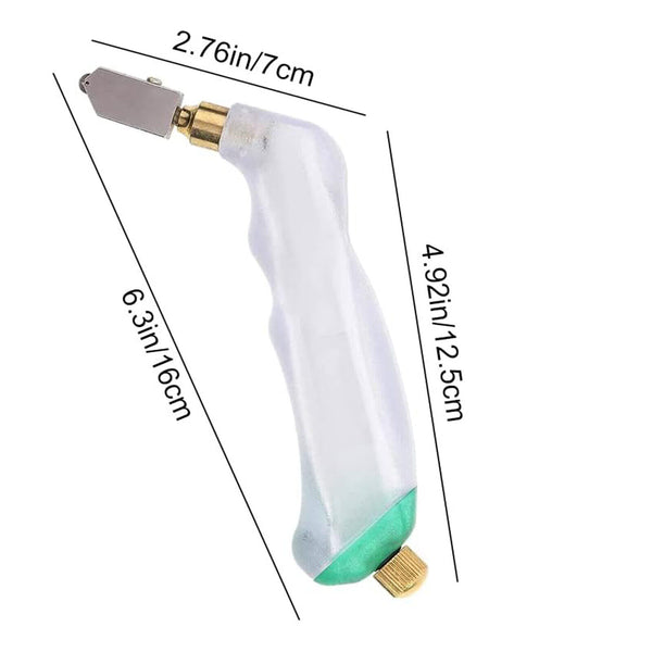 Professional Stained Glass Cutting Tool Pistol Grip Oil Feed Glass Cutter Cut AU