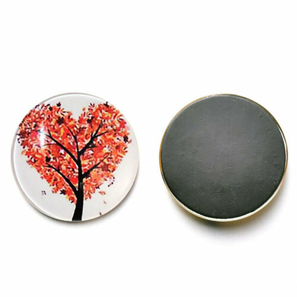 12 pcs Fridge Magnets Tree Of Life Glass Stickers Whiteboard Decoration For Home