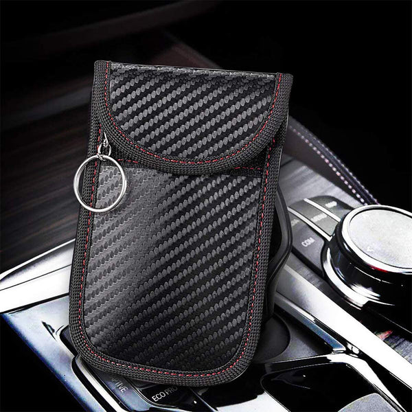 2X Car Key Signal Blocker Case Faraday Cage Fob Pouch Keyless RFID Blocking Bag