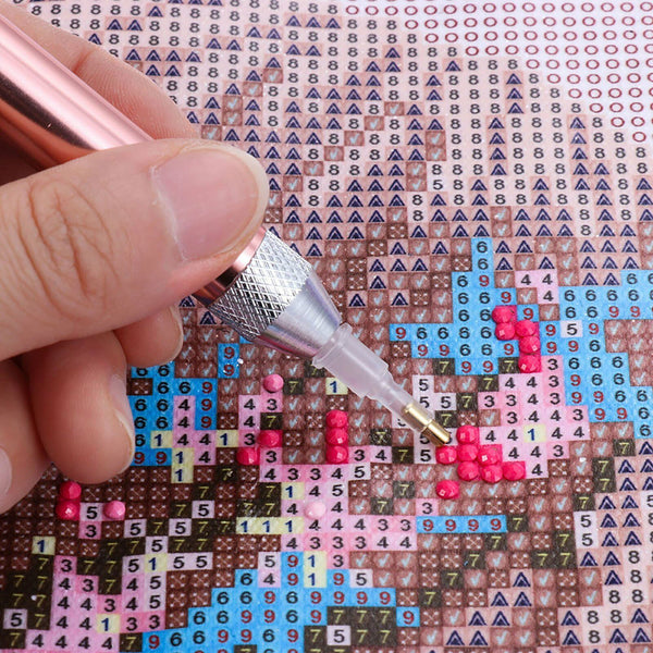 5D Diamond Painting Pen USB Diamond Painting Tool LED Light Point Drill Accessor