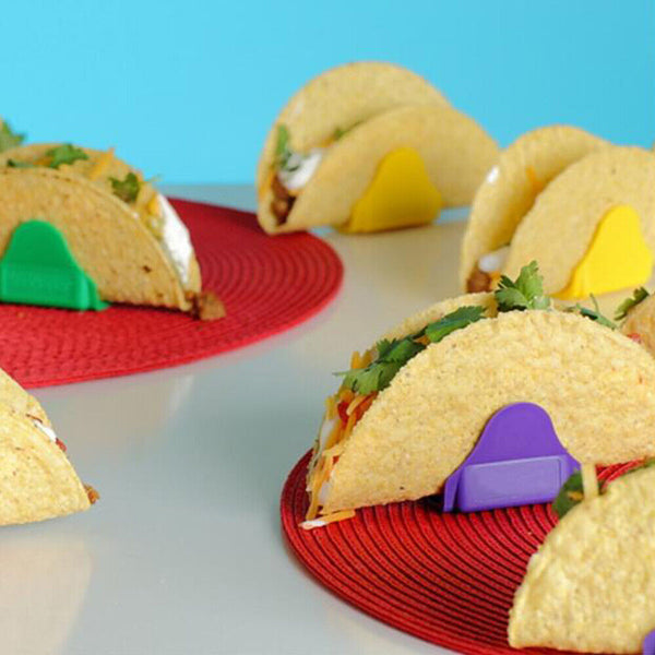 Set of 12/24pc Hard Plastic Shell Holders Serving Stand Taco Proper New AU STOCK
