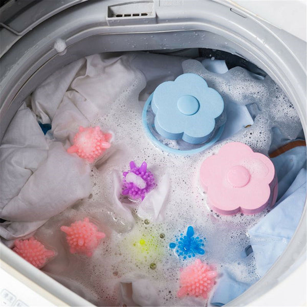 4X Washing Machine Filter Bag Floating Lint Hair Catcher Mesh Pouch Laundry Tool