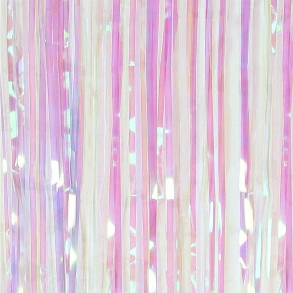 Metallic Tinsel Curtain Foil 2m 3m Backdrop HenParty Birthday Wedding Decoration