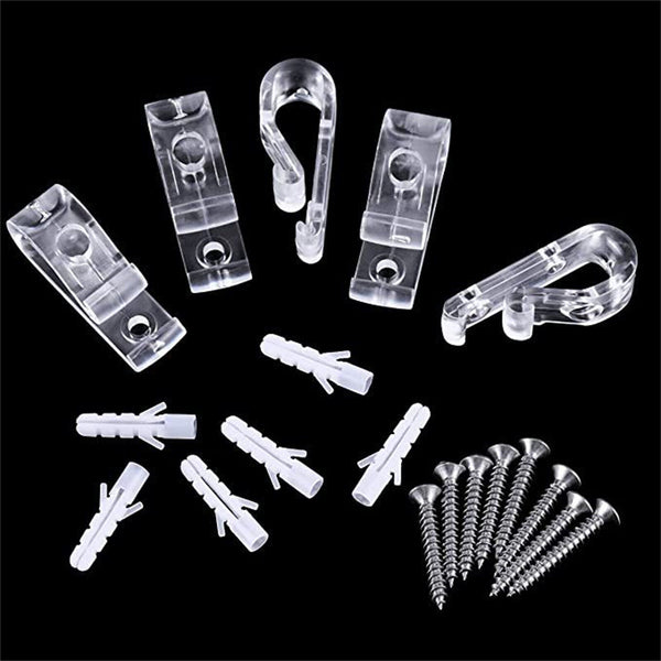 10 SETS CURTIAN HOOK CORD & CHAIN HOOK TENSIONER Roller Vertical Roman BLINDS AU