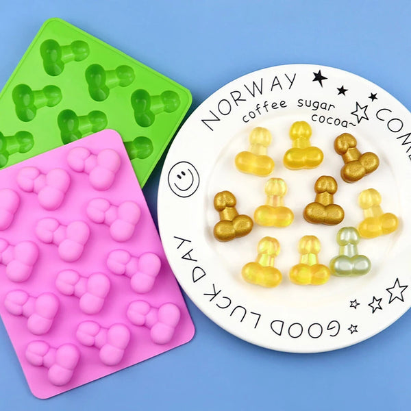 Penis Willy Dick Silicone Ice Tray Chocolate Cake Jelly Mould Hens Night Party