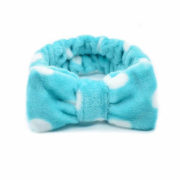 Bow Beauty Head Band Thick Makeup Shower Cute Spa Hair Band Striped Soft Bath AU