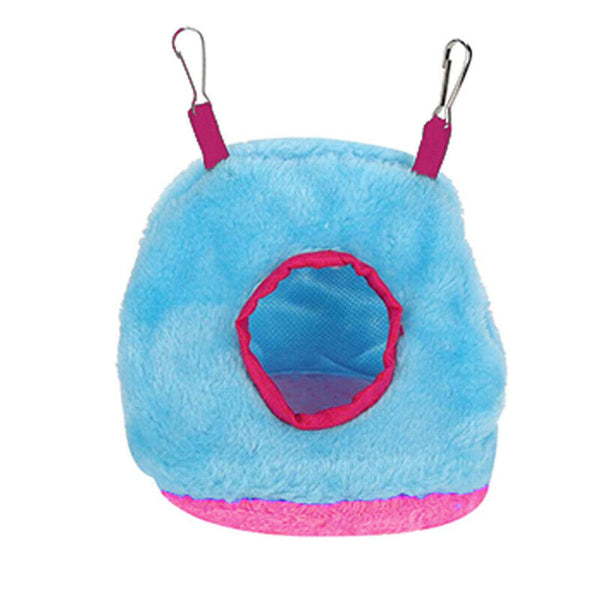 Bird Parrot Hammock Hut Practical Plush Snuggle Hanging Cave Cage Bed Tent AU