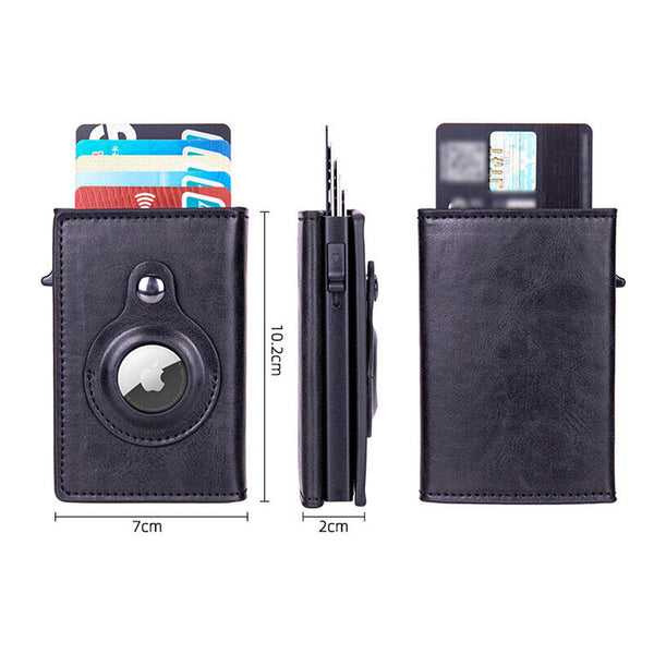 For Airtag Wallet PU Leather Credit Card Money Holder AirTag Case Air Tag Cover