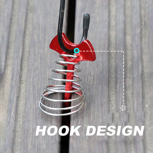 10pcs Tent Stakes Deck Anchor Pegs Camping Outdoor Spring Fishbone Fixed Nails