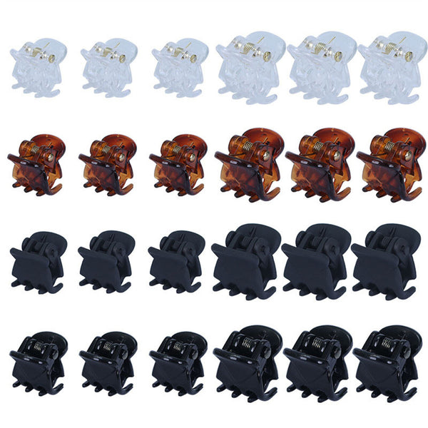 Women Hair Claw Clips Small Plastic Clamps Girls Kids Style Accessory
