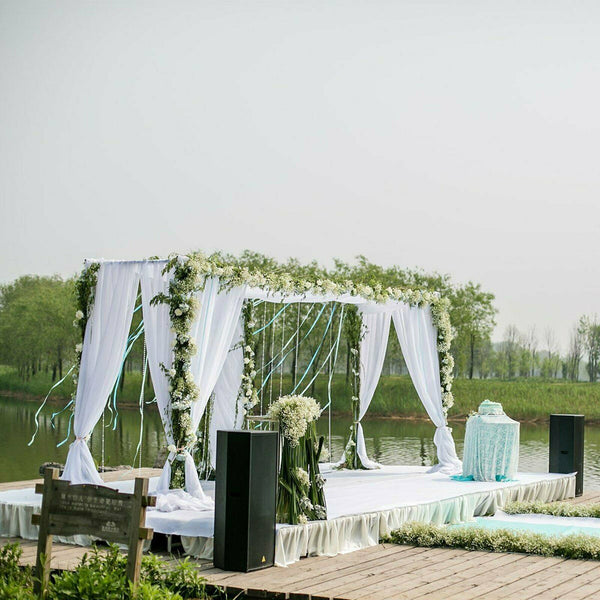 115M Tulle Roll Sheer Crystal Organza Fabric Birthday Event Party Wedding Decor