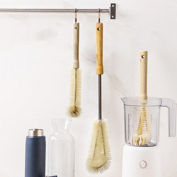 4Pcs Long Handle Bottle Cup Cleaning Brush Brew Scrubbing Kitchen Cleaner Washer