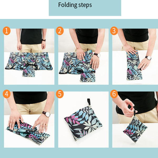 Extra Large Reusable Shopping Bag Eco-Friendly Foldable Tote Long Handle Grocery