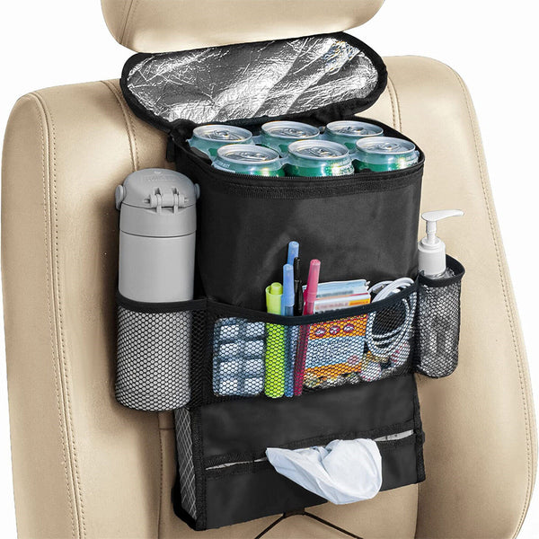 2X Car Seat Back Organiser Multi Pocket Storage Bag Organizer Cup Holder Travel