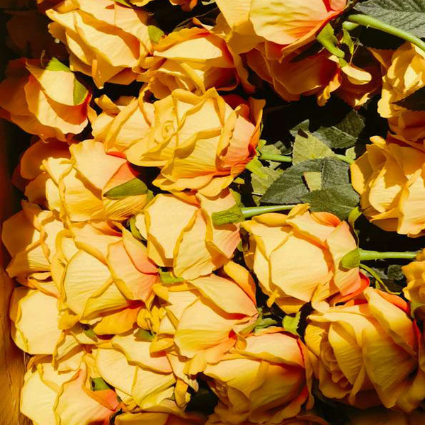 51cm Long Stem Artificial Rose Flowers Velvet Bunch Wedding Home Bouquet