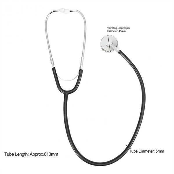 1/2x Professional Stethoscope Single Head Doctor Nurse Vet Medical HealthWork - Lets Party