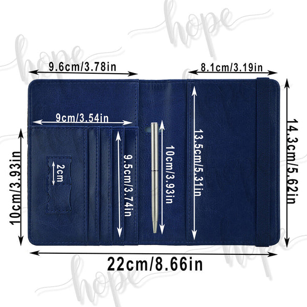 Travel Passport ID Wallet Holder Cover RFID Blocking Card Case Cover PU Leather - Lets Party