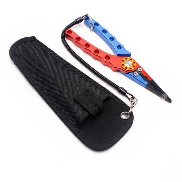 Aluminium Fishing Pliers Hook Removal Line Cutting Mono Braid Fish Grip AU Stock