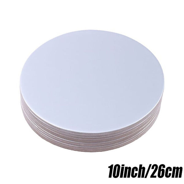 6-8-10 inch Cake Board Siliver Round Thick Cake Boxes Boards Party Wedding AU