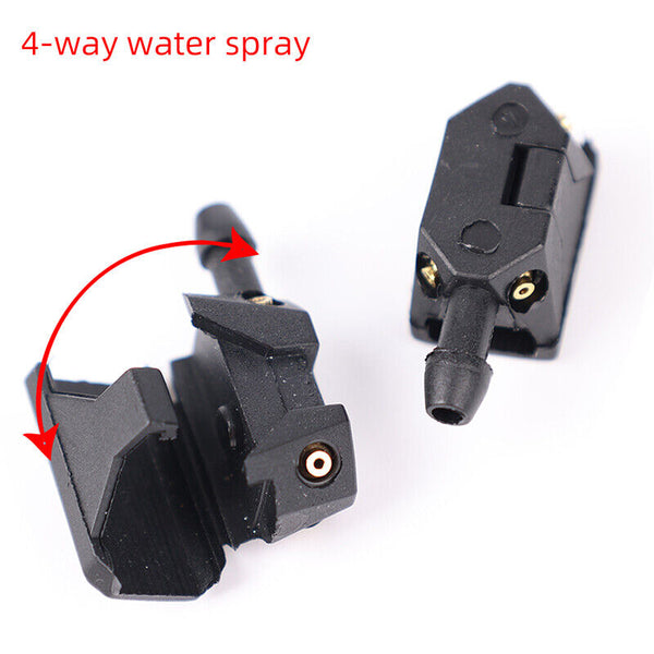 2Pcs Car Universal Windscreen Arm Washer Wiper Blade Spray Water Nozzles Jets