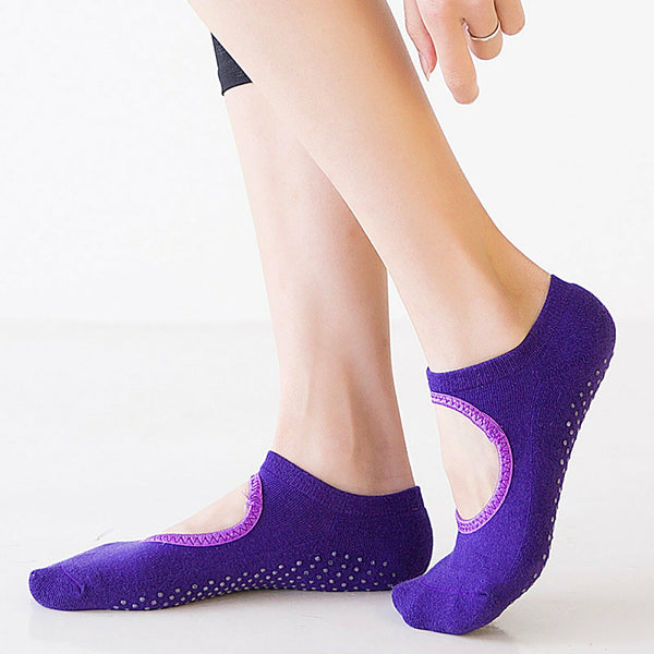 Yoga Socks Non Slip Pilates Massage Ballet Socks with Grip Exercise Cotton Gym