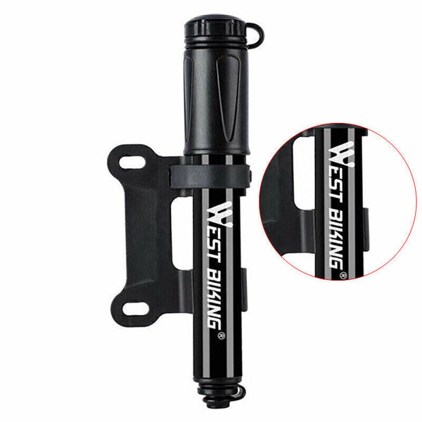 Aluminium MINI BICYCLE AIR PUMP Bike Hand Ball Inflator Portable Cycling Tyre AU
