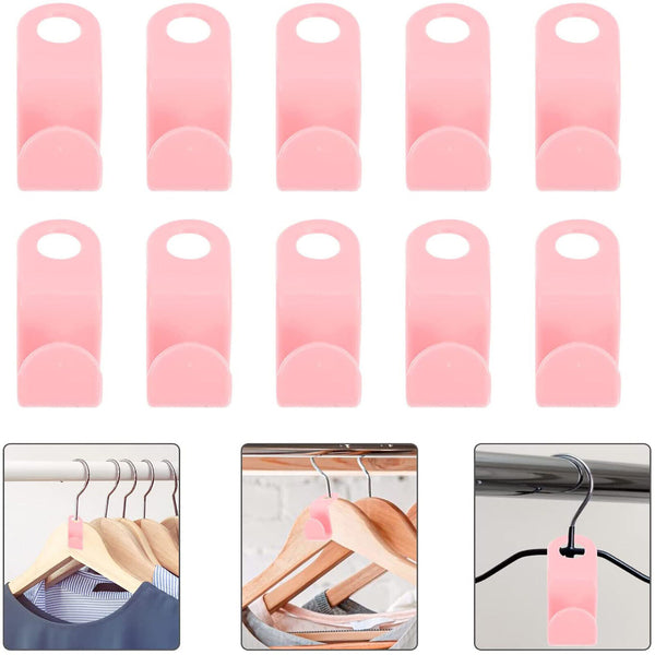 20-100Pcs Cascading Clothes Hanger Connector Hooks Space Saving Closet Organizer