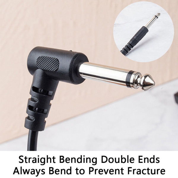 Electric Guitar Lead Cord Cable Jacks For Amp Pedals Instrument 3M