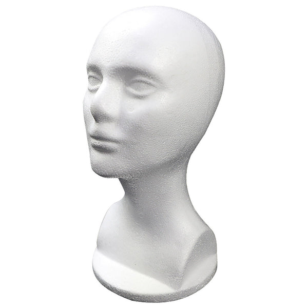 Female Flocked Foam Mannequin Manikin Head Model Hat Wig Scarf Display Stand AUS