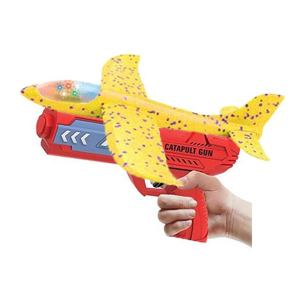 Plane Gun Airplane Launcher Toy Catapult Outside Flying Launcher Outdoor Toys AU