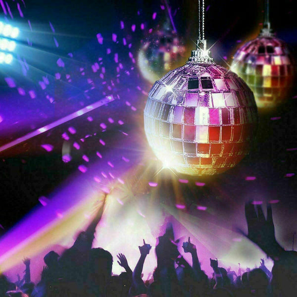10 20 30 40cm Mirror Ball with Battery Operated Spin Rotating Motor Disco Stage