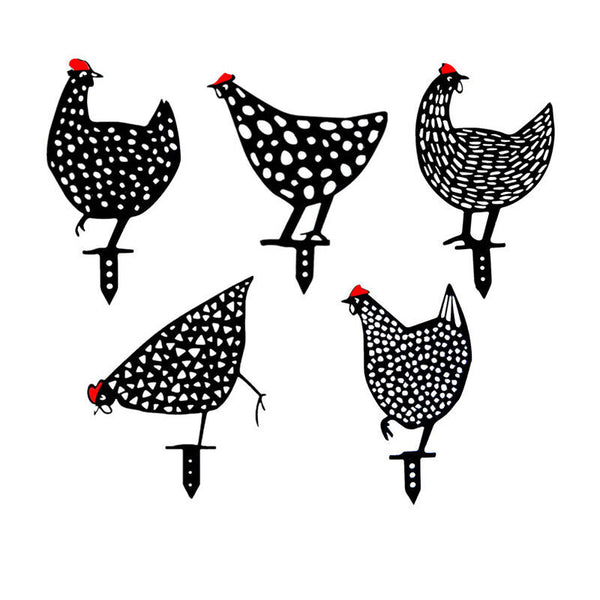 Garden Ornaments Chicken Yard Art Garden Backyard Lawn Decor Gift Easter Deco AU