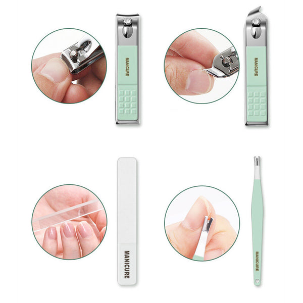 1/2Sets Tools Pedicure Kit Stainless Steel Nail Grooming Clippers Manicure NewAU