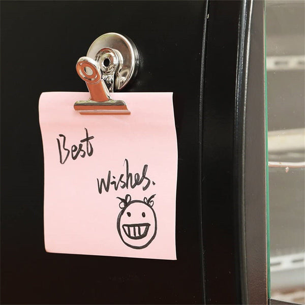 Office Magnetic Bulldog Clips Memo Note Holder Magnet Message Clip AUS