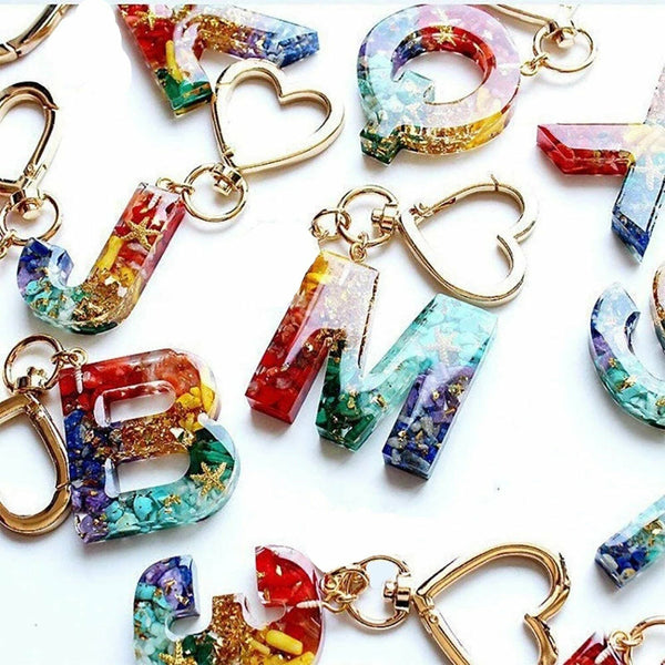 Alphabet Number Silicone Pendant Mold Necklace Jewelry Epoxy Resin Mould DIY New