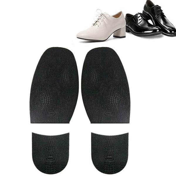 1 Pair Shoe Soles Heels Repair Slip Grip Rubber Pads DIY Anti-Slip Insoles Black