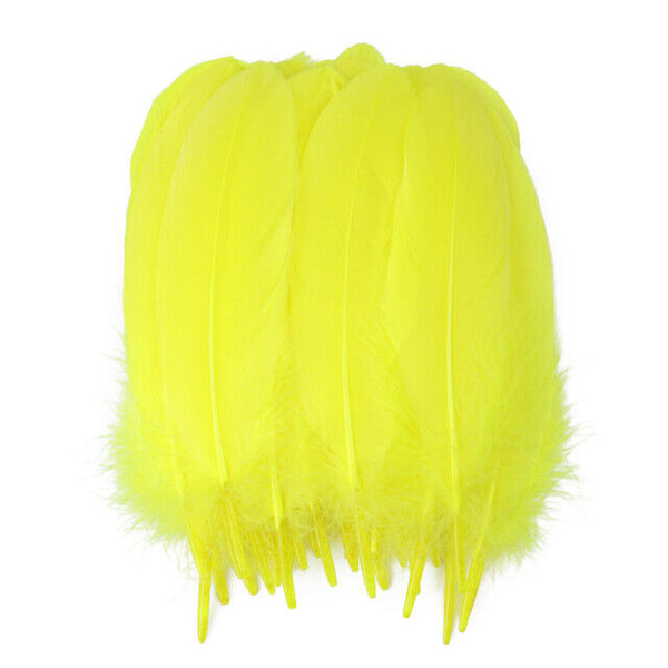 100pcs Goose feathers 6-12cm 11 Color Choice Millinery DIY Wedding Craft