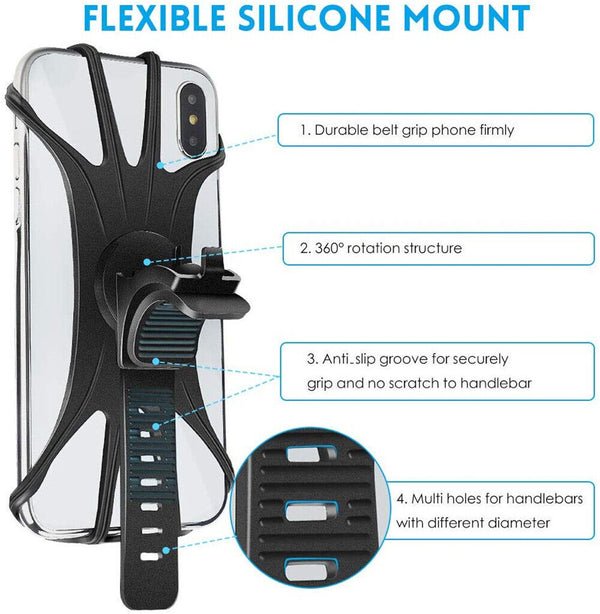 Universal Motorcycle Bike Mount Phone Holder Cradle fit for iPhone Galaxy GPS AU