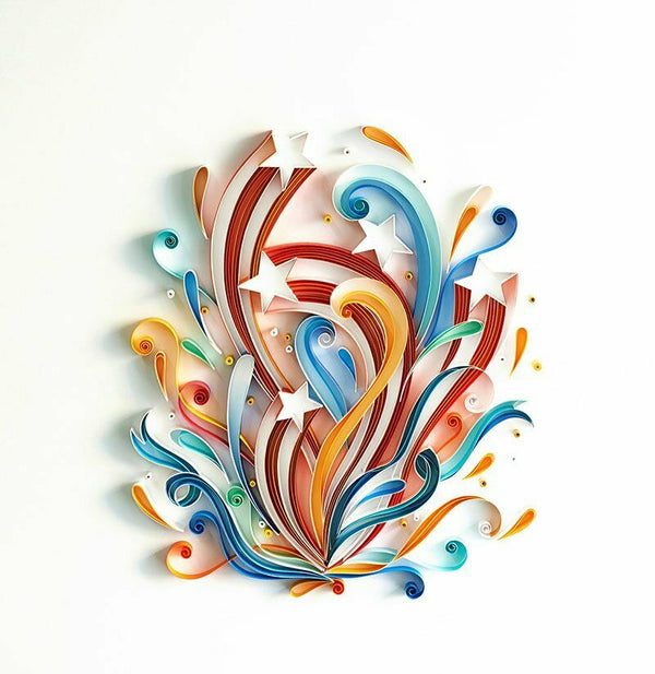 500Pcs 5mmX 35mm Strips Quilling Paper Mixed 50 Colours DIY Craft Kits Scrapbook - Lets Party