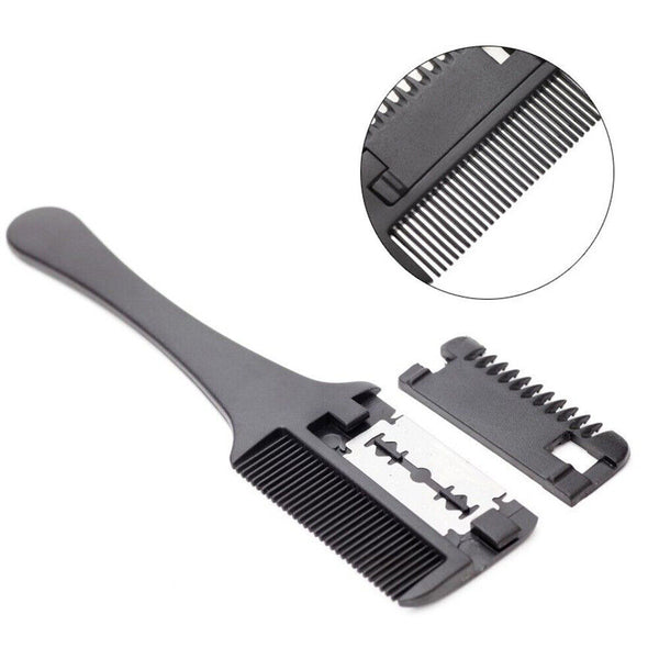 Professional Hairdressers Razor Comb Razor DIY Hair Cutting Thinning Trimmer - Lets Party