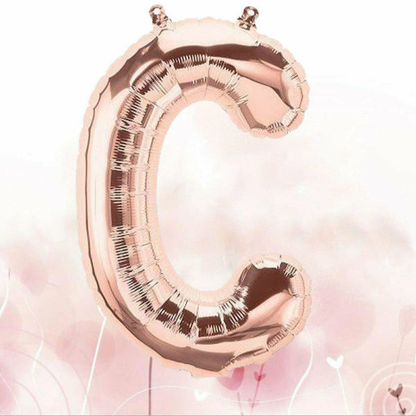 40cm Birthday Foil Balloons Letter Balloon Party Wedding Rose Gold 16