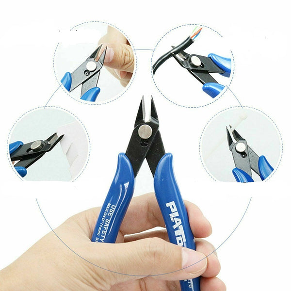2 Flush Side Cutter Precision Shear Wire Snips Pliers Tool Diagonal Mini Cutters - Lets Party