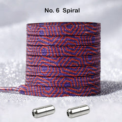 No Tie Spiral Locked Elastic Shoelace Shoe Lace Lazy Laces Sneakers Sports Kids Adults
