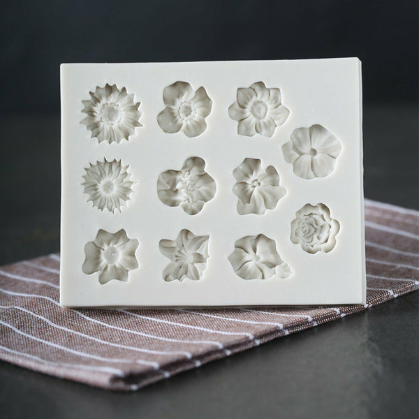 3D Silicone Flower | Fondant Lace Flower | Sugarcraft Cake Decor | Baking Mold