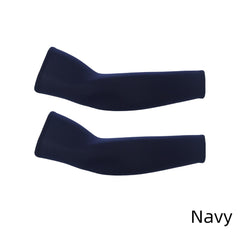 Navy Cooling Sport Arm Stretch Sleeves Sun UV Protection Covers Cycling Golf Unisex