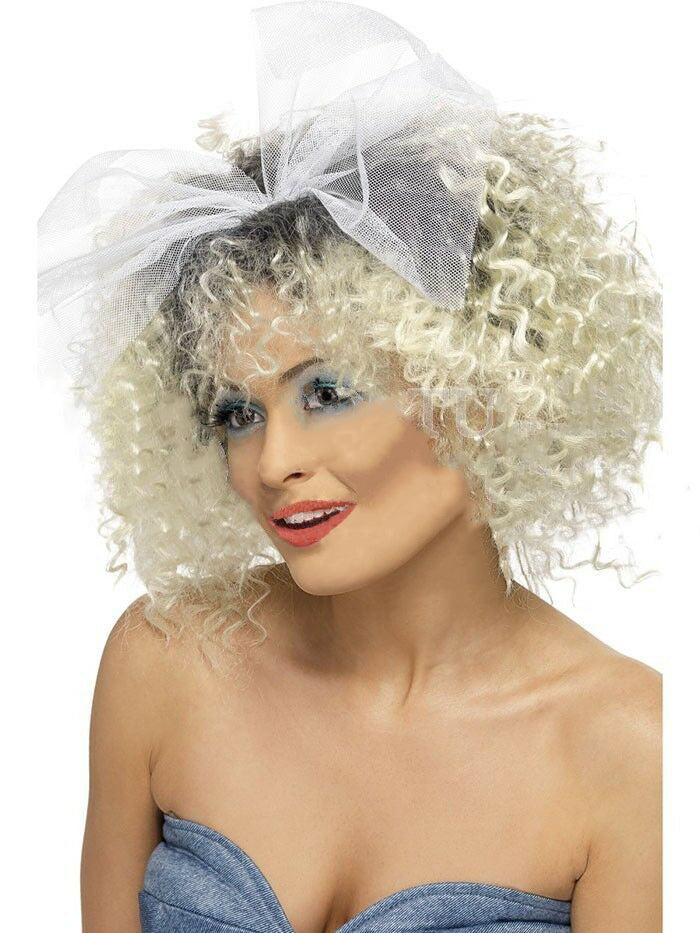 1980s Wild Child Madonna Wig Material Girl Wigs 80s Pop Star Costume Accessories - Lets Party